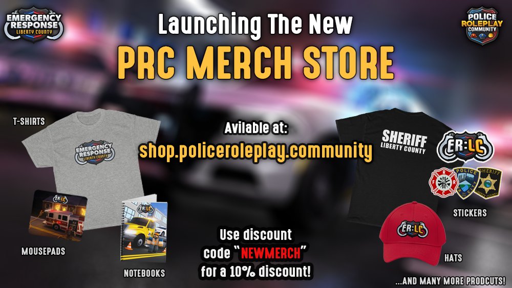 Police Roleplay Community On Twitter We Re Excited To Launch The New Prc Merch Store Grab You Favorite Er Lc Accessories And T Shirts Whether You Like Er Lc Game Logo Designs Or Department - roblox roleplay twitter