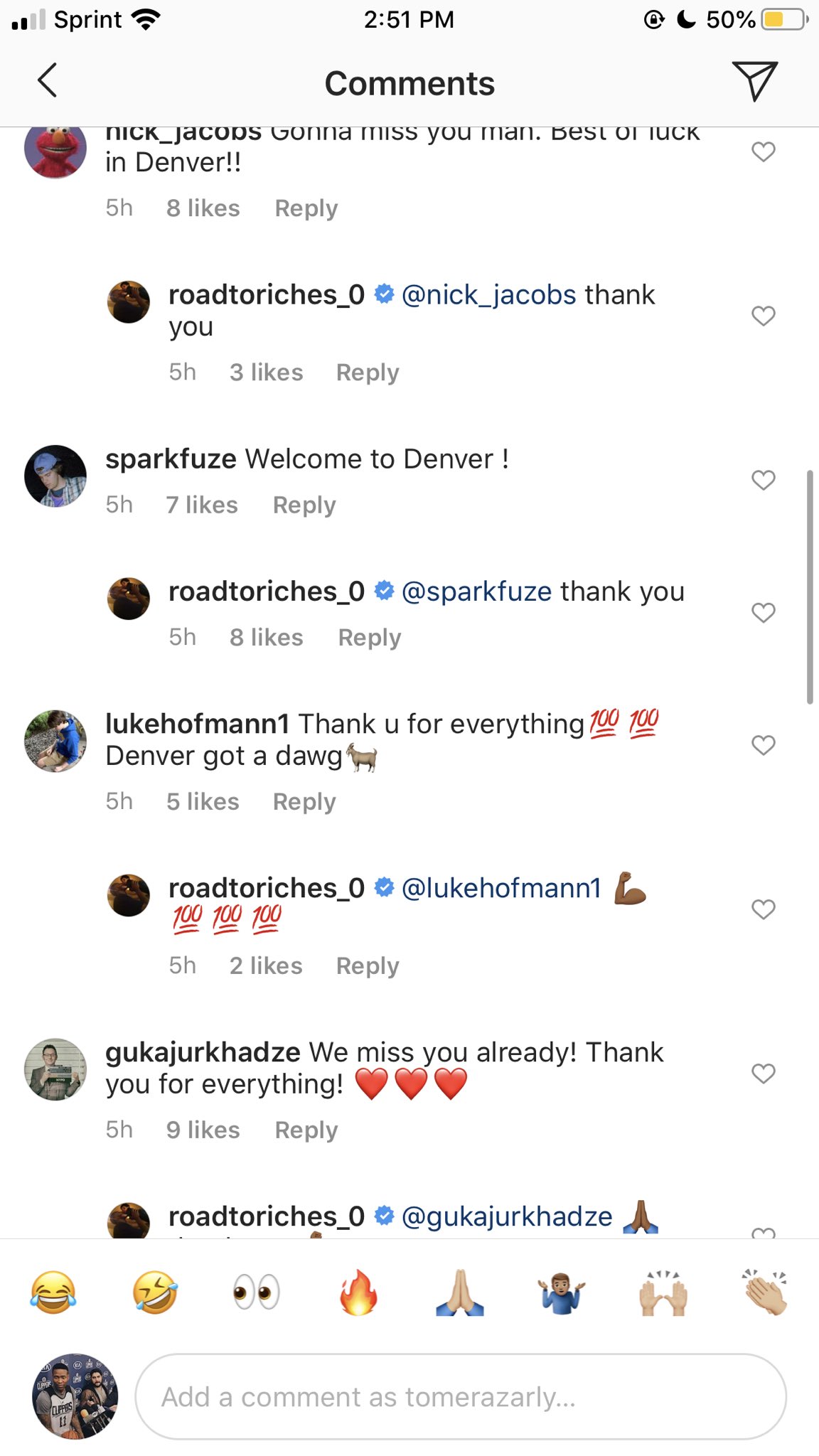 Tomer Azarly on X: JaMychal Green not only posted his goodbye to Clipper  Nation on IG, but he's taking time to respond to every fan who wished him  best of luck. What