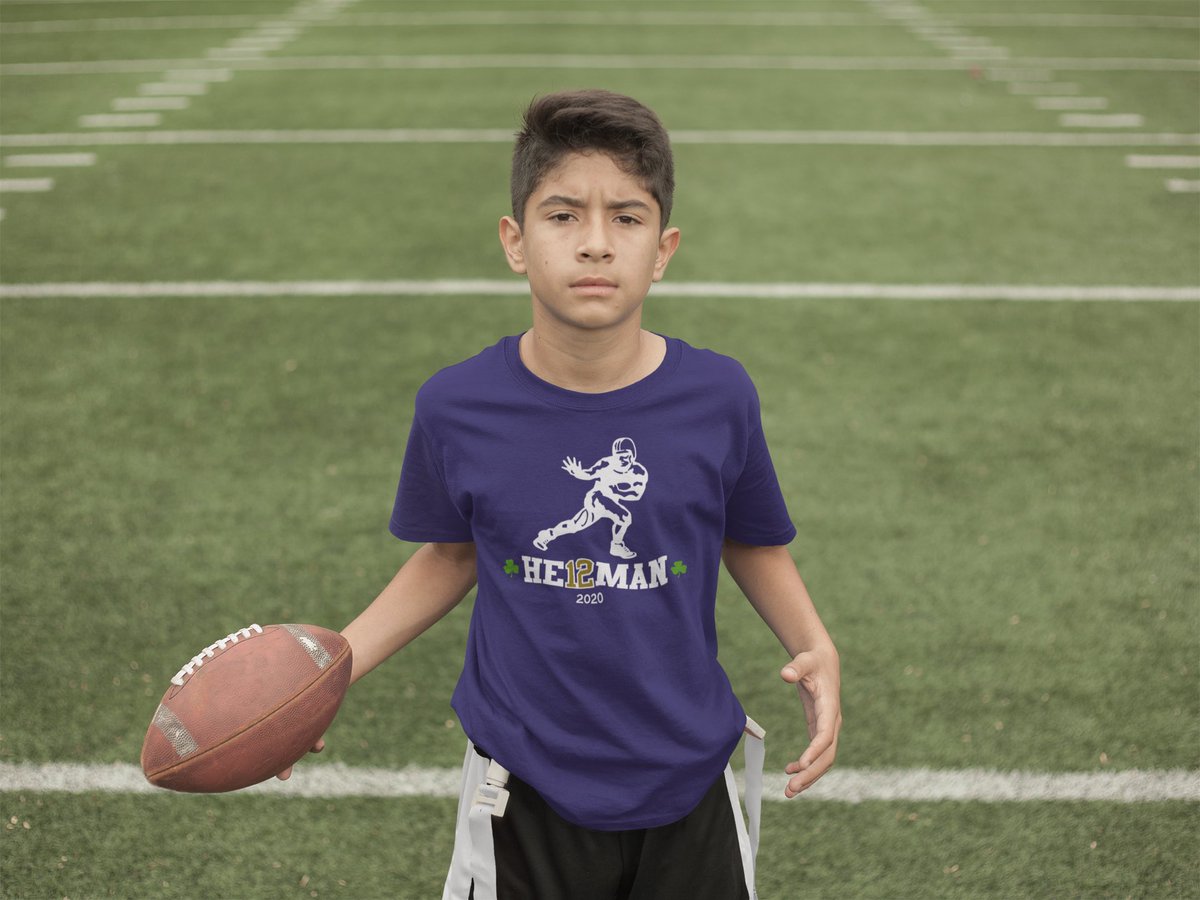 thegreatnd's tweet photo. Ian Book Heisman 2020 shirt! https://t.co/T0MqScXbTf #goirish #NotreDame #heisman #CFBPlayoff #letsgoirish https://t.co/x5botaSabV