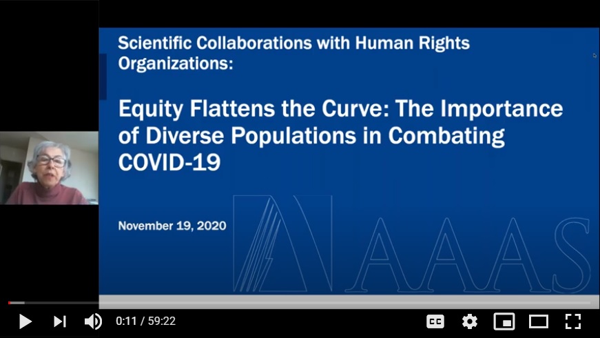 On 11/19, AAAS held a webinar spotlighting APA’s #EquityFlattensTheCurve initiative. Watch the recording to learn about why inequity is a human rights issue, what the #EFTC project is, and how the initiative has informed #psychology practice and advocacy ow.ly/UKcp50CrEJZ
