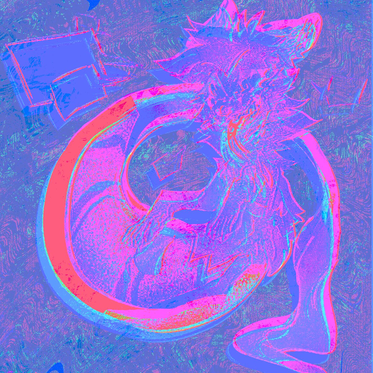 toothfag's tweet photo. #glitchedits i did for fun of my commission from @_Eefoj! #furryart #glitchart #graphicart https://t.co/DwC8Cf21RM