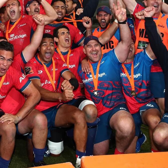 Premiership Winners π Congratulations to Mitch, Fetuli and Coach Derms on becoming back to back champions with the @TasmanMako π¦
πΈ @GettyImages
#WeAreHighlanders #Mitre10Cup https://t.co/pMMHc2e0Bf