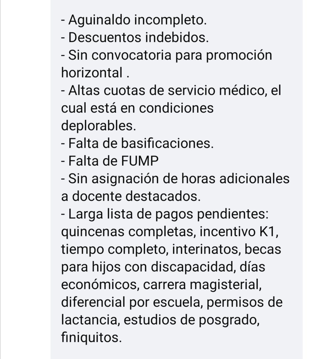 SheyGE's tweet photo. Todas estas (y más) irregularidades estamos pasando los docentes del #estadodemexico. ¡Ya basta de burlarse de nuestro trabajo! 
@alfredodelmazo @emoctezumab @lopezobrador_ @SMSEMmx
#pagocompletodelMazoyatrabaje #pagocompletoparalosdocentesestatales  #pagocompleto https://t.co/FnoQwu5tvW