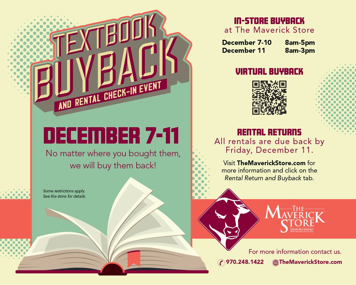 It's almost the end of the semester, Mavs! Have any textbooks you're ready to part with? We'll take 'em!