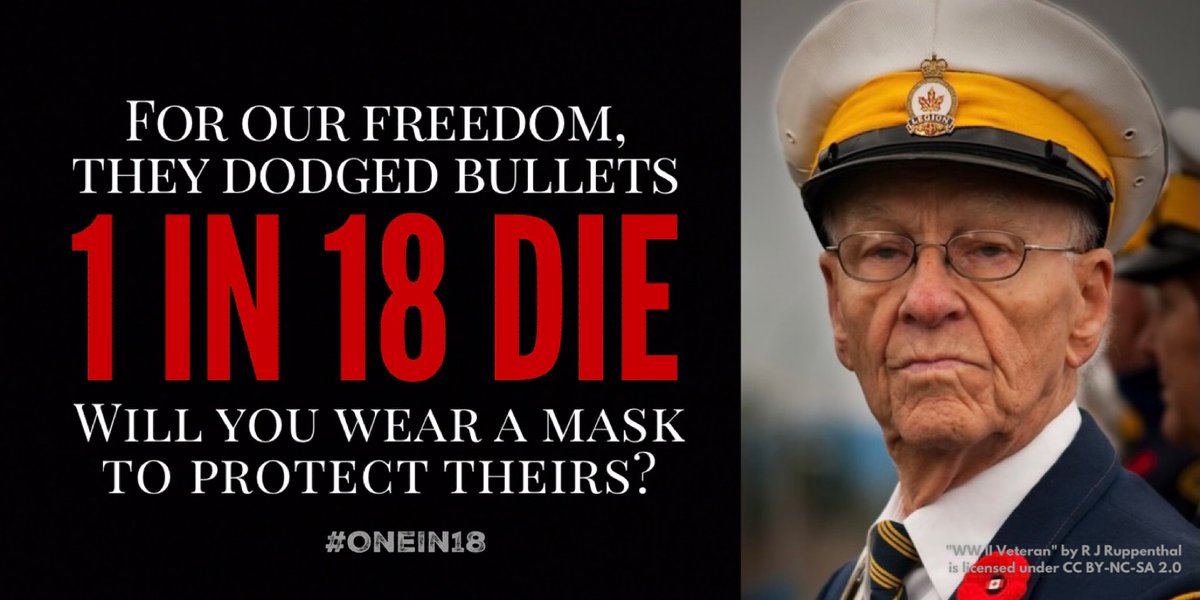@whiterabbitt76 @ABC @ksorbs Maybe the grandchildren wouldn't die if infected, but are they ready to say goodbye?

At the rate of #OneIn18, will die ages 70+ from #COVID19

☠️ #OneIn18