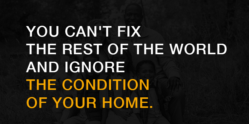 Mr_PNM's tweet photo. You can't fix the rest of the world and ignore the condition of your home. #MondayMotivation https://t.co/T83Fehaxyh