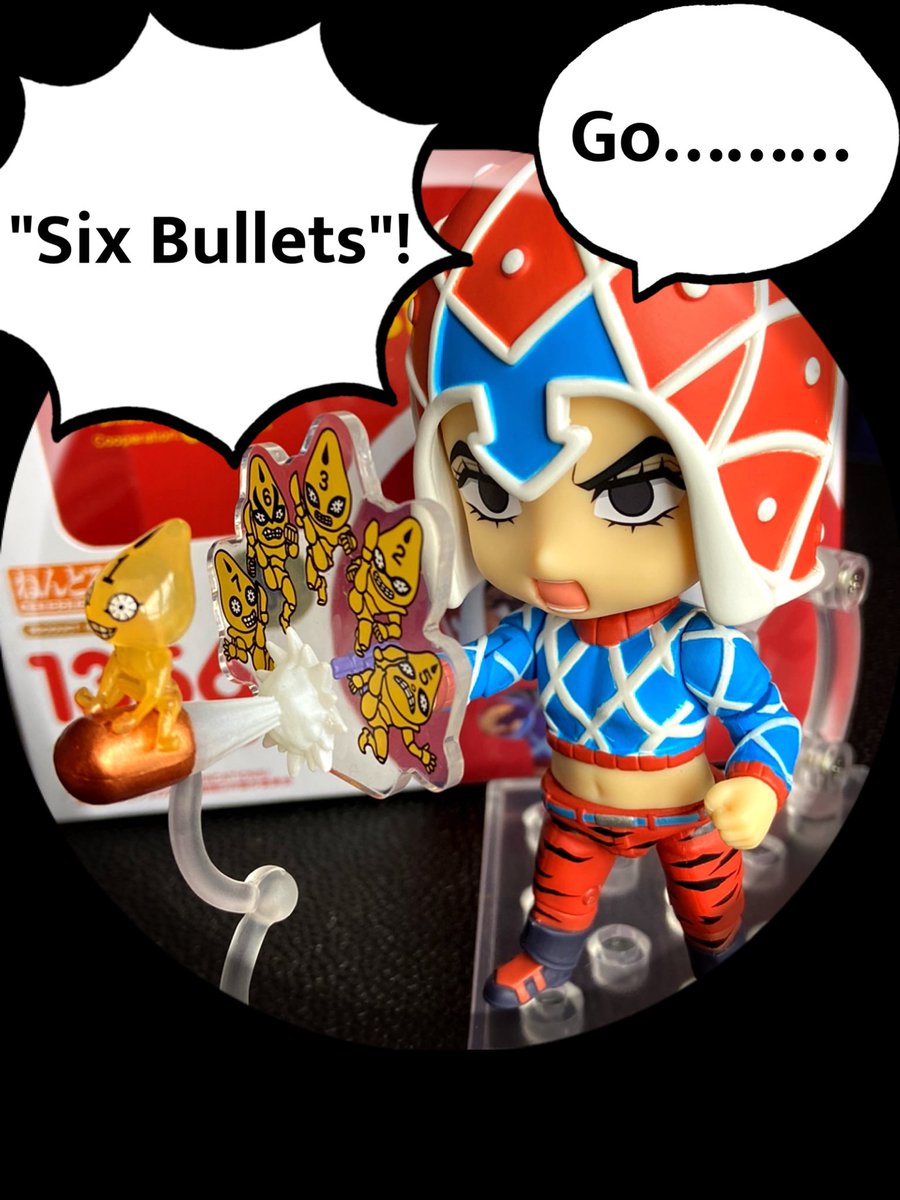 ryuennotetora's tweet photo. #Nendoroid #jojosbizarreadventure
#guidomista #figure #goldenwind #jojo_anime #sexpistol #SixBullets #jjba https://t.co/H0DIXAjoHO