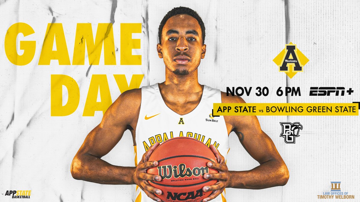 AppStateMBB's tweet image. It's GAME DAY! We host Bowling Green in a non-conference matchup tonight!

📍Boone, N.C.
⏰ 6 p.m.
🆚 Bowling Green
📈 bit.ly/3lp9ToC
📺 es.pn/37kuFAL (ESPN+)
📻 bit.ly/3lrJLcY (@AppSportsNet)

#TakeTheStairs