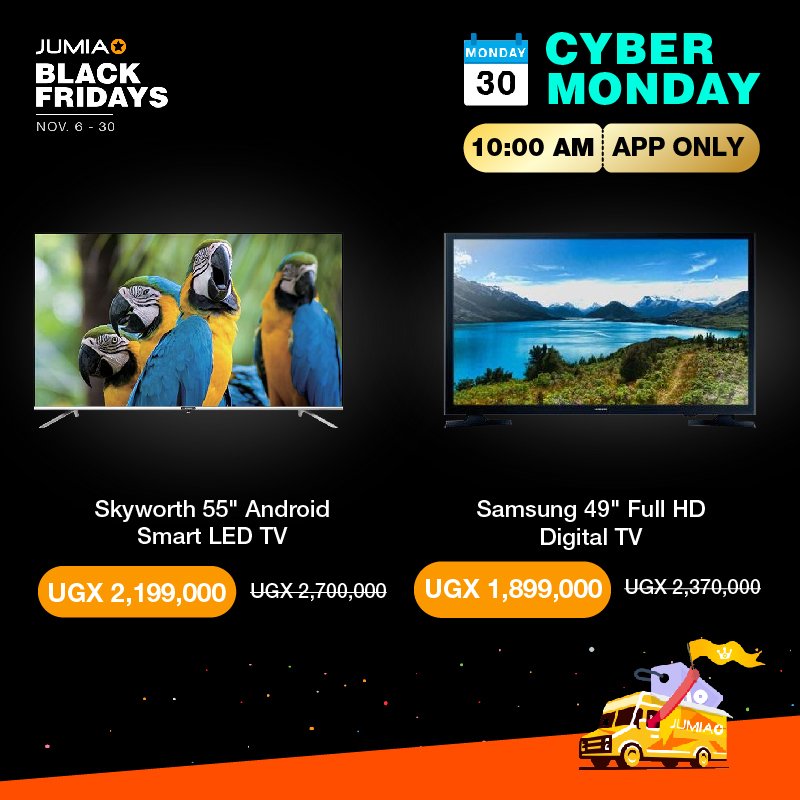 Good morning guys, @JumiaUG is bringing to you amazing deals this Cyber Monday🔥🔥 Order with us and you enjoy crazy discounts 💥

Use this link bit.ly/31MzZLu to order 
#JumiaBlackFridays