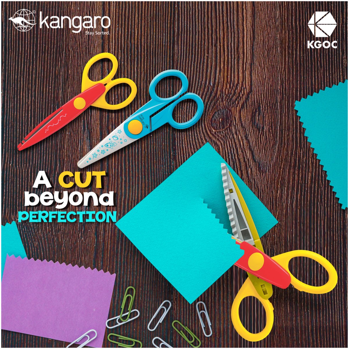 KangaroKGOC_Int's tweet photo. Multiple cutting designs, specially designed blades, to cut through paper only and, break-resistant plastic handle and body of our scissors to add more precision to your kidโs craftworks.
#StaySorted #KangaroInternational #CraftScissors #KangaroScissors https://t.co/TYKSN1POB6