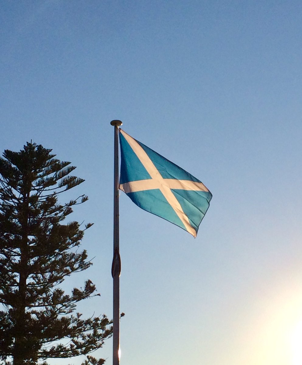 I’m flying the #flag of #Scotland 🏴 for #StAndrewsDay. The white saltire on blue has been used as the flag of Scotland since the 16th century and as part of the #UnionFlag 🇬🇧 since 1606. Happy St Andrew’s Day! Flag from @mrflag 🏴. #vexillology https://t.co/ab8YOn0jX1
