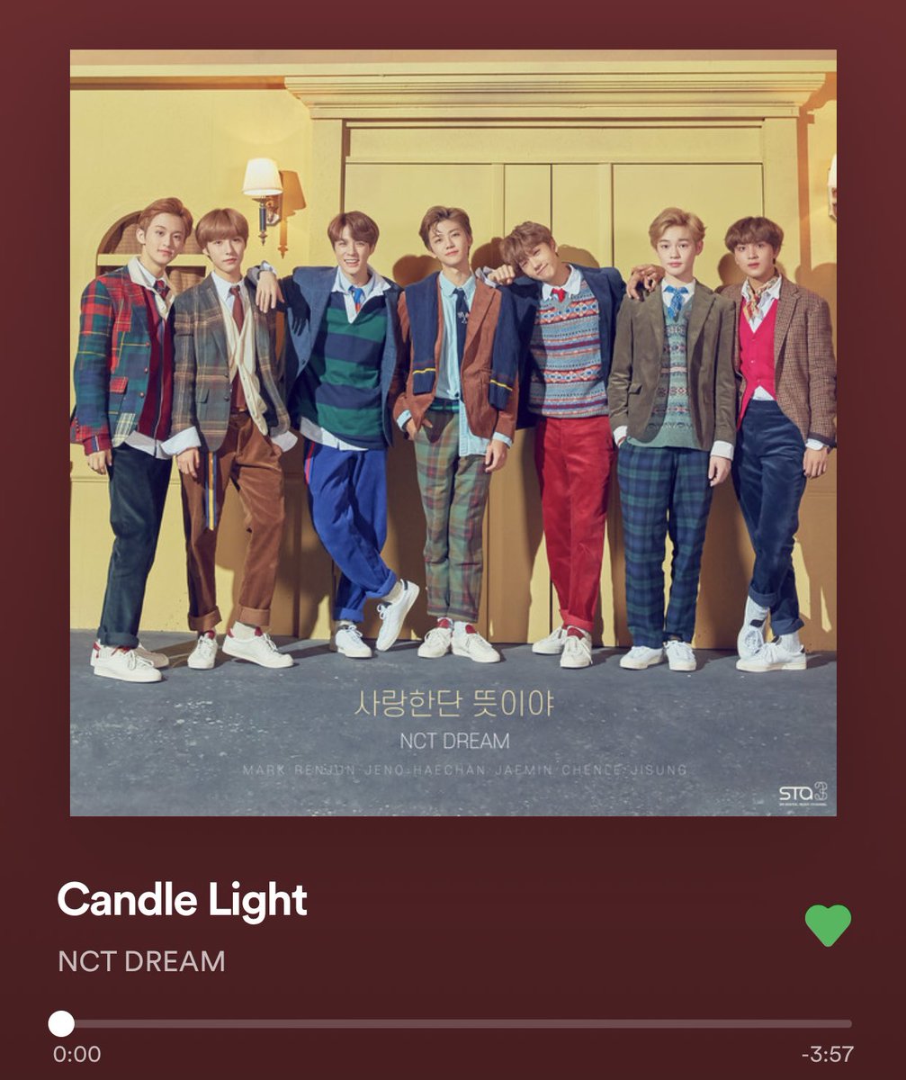 for you and candle light by nct dream— these songs are sisters period