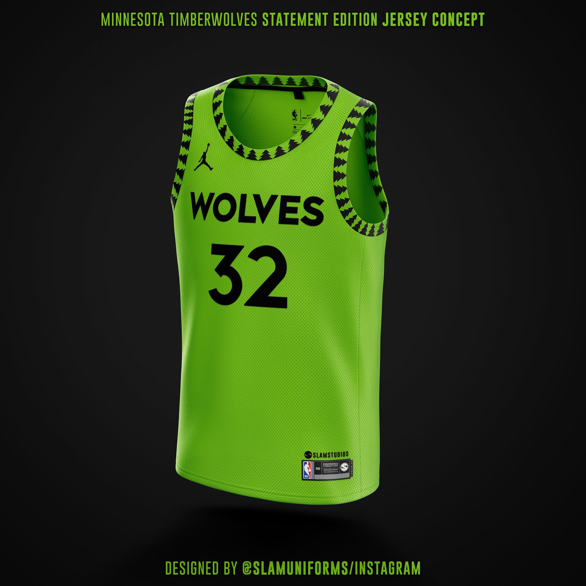 Slam on X: My attempt at a Timberwolves jersey redesign. Thoughts? 🤔   / X