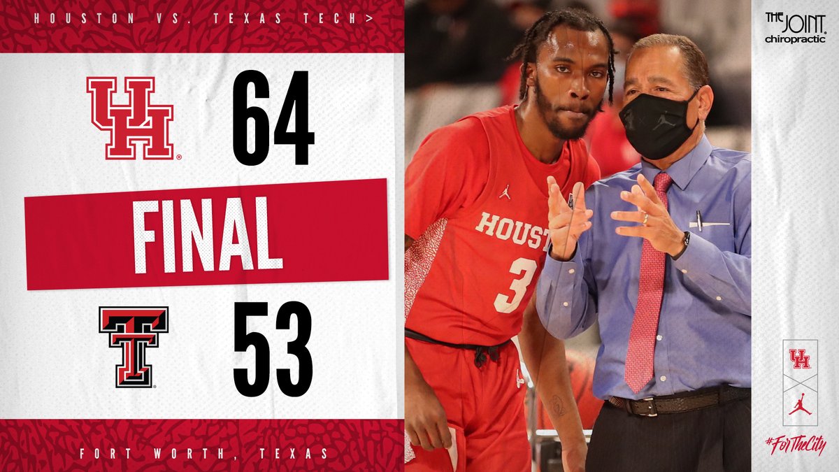 UHCougarMBK's tweet photo. COOGS WIN!

@m_sasser0 | 17 pts | 3 rebs
@qdotgrimes | 15 pts | 7 rebs
@LaDeeky | 8 pts | 8 rebs | 5 asts

NEXT – vs South Carolina | 7 pm Saturday | Fertitta Center

#ForTheCity x #GoCoogs https://t.co/o0SbkcIi3e