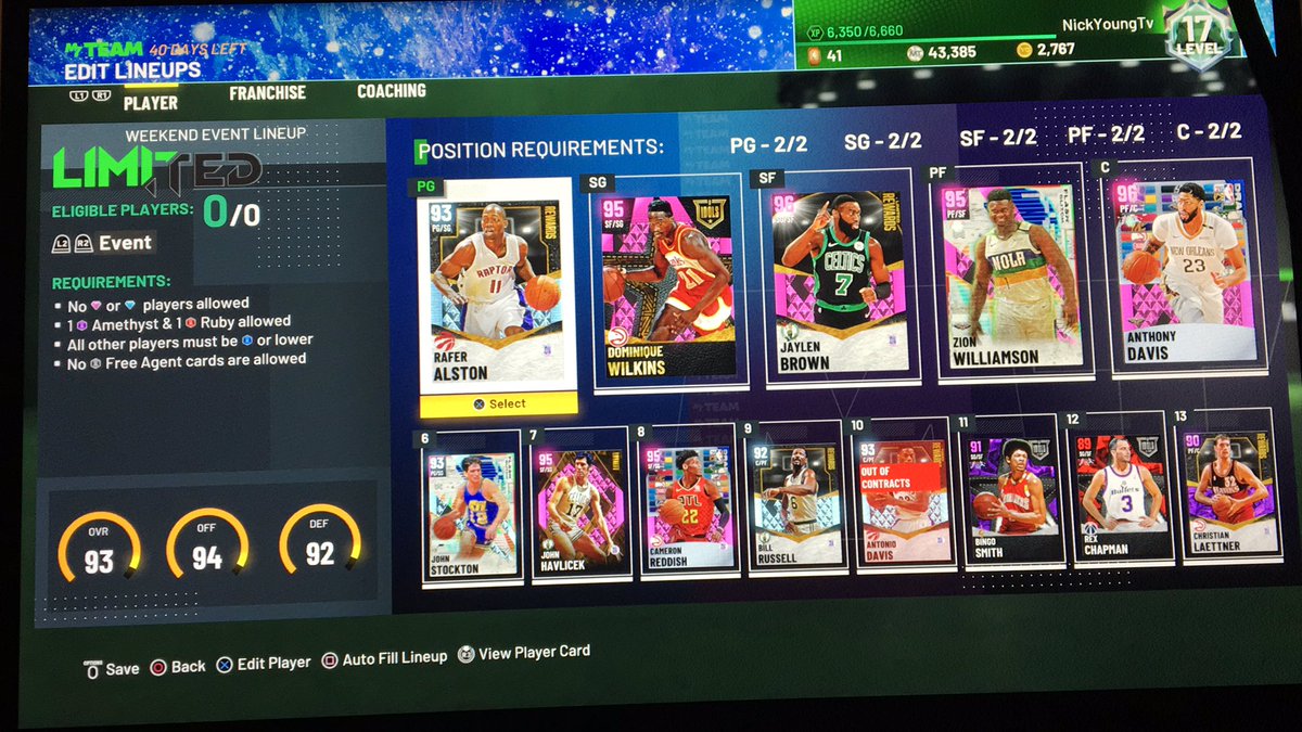 Somebody tell me this isnβt one of the best no money spent team ever!!!! #2KFest https://t.co/oOVK0o0cwA