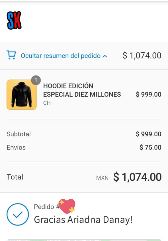 Ariadnaa_SK's tweet photo. Tenemos nuestra Hoodie #SKabeche de 10M estoy muy feliz de todo lo que a logrado este #SKUAD y hasta donde a llegado, vamos por esos 20M skuad❤️🍾🍾
@Bryan_SKabeche @Eddy_SKabeche @Say_Yess15 @ErickLindoro @armandocmr #10millonesSK #10MillonesSK https://t.co/XzlhUP1psb