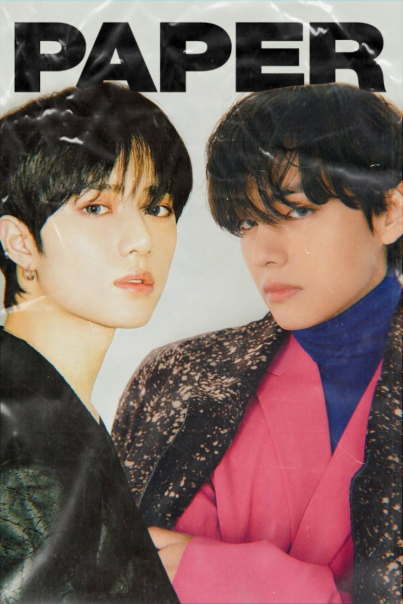 softboytyun's tweet photo. beomgyu &amp; taehyung for paper https://t.co/XclnLRKO7n