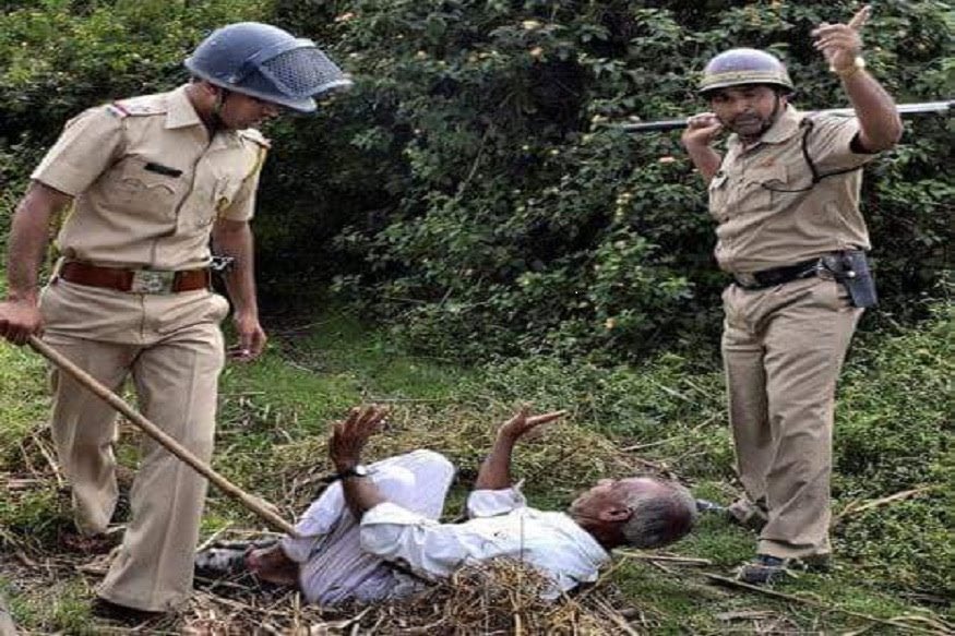 Trouble broke out!! In no time, Police clearly seen aiming fire weapons at protestors. One of the victims mentioned 'protesters were deliberately beaten and provoked by the police'.FOUR FARMERS K!LLED, including a woman. Many injured & arrested, 25 policemen were also injured!+