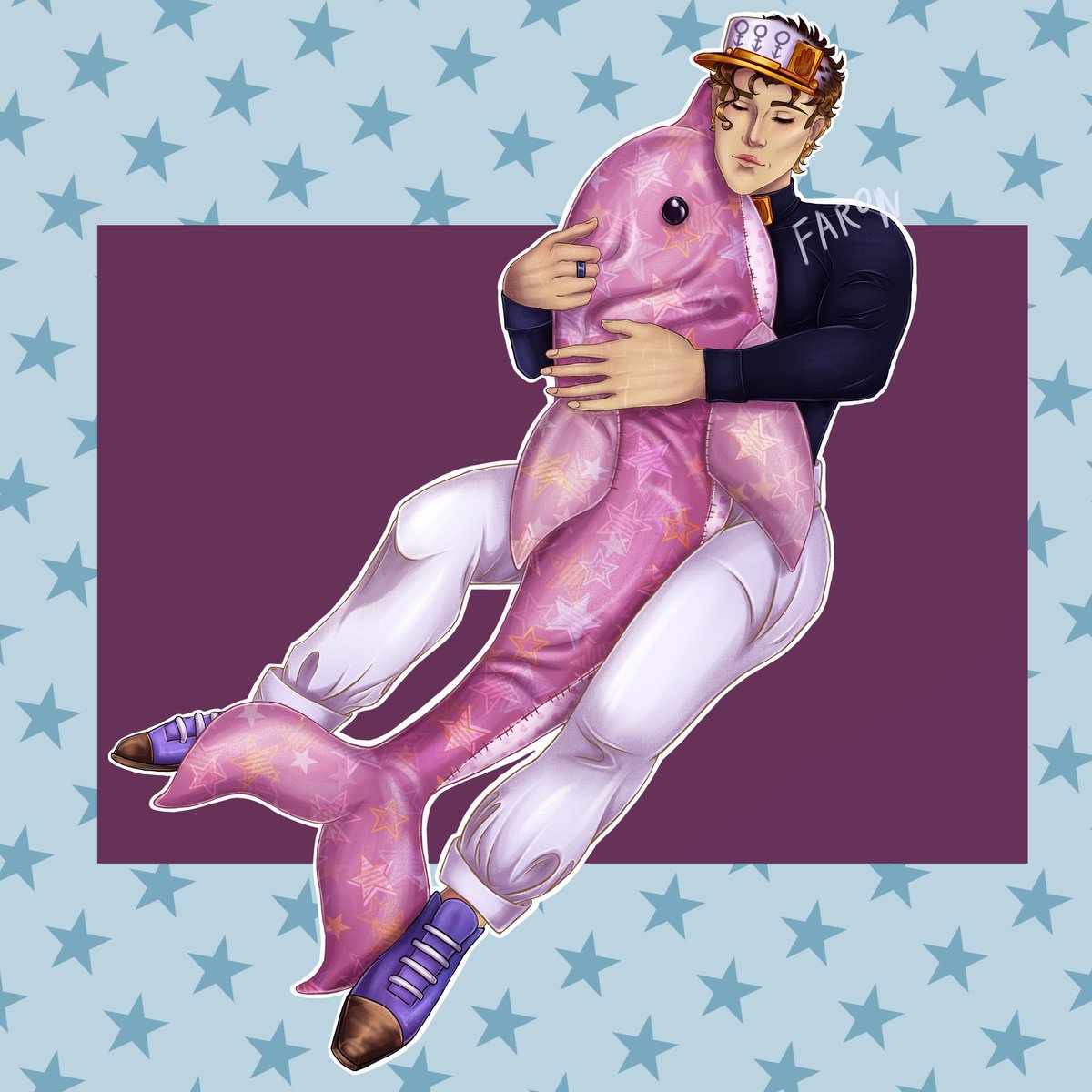 FaronsH's tweet photo. Joot with dolphin plush😭💙
#JJBA #jjbafanart #jojosbizarreadventure #JOJOsBizzareAdventure #Jotaro #cuteart #animeart #fanart https://t.co/f7xGsHzJ0O