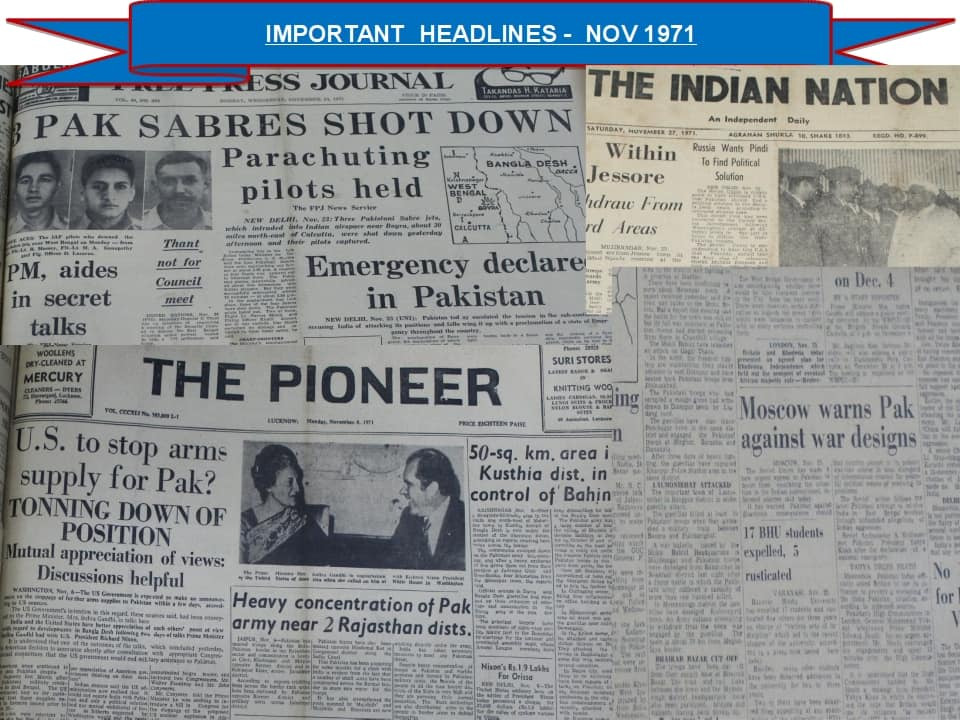 easterncomd's tweet photo. #1971WarChronology

The major highlights for the month of November 1971

@adgpi
@ihcdhaka
@SpokespersonMoD
@IAF_MCC
@Indiannavy https://t.co/kSfG38ZWAA
