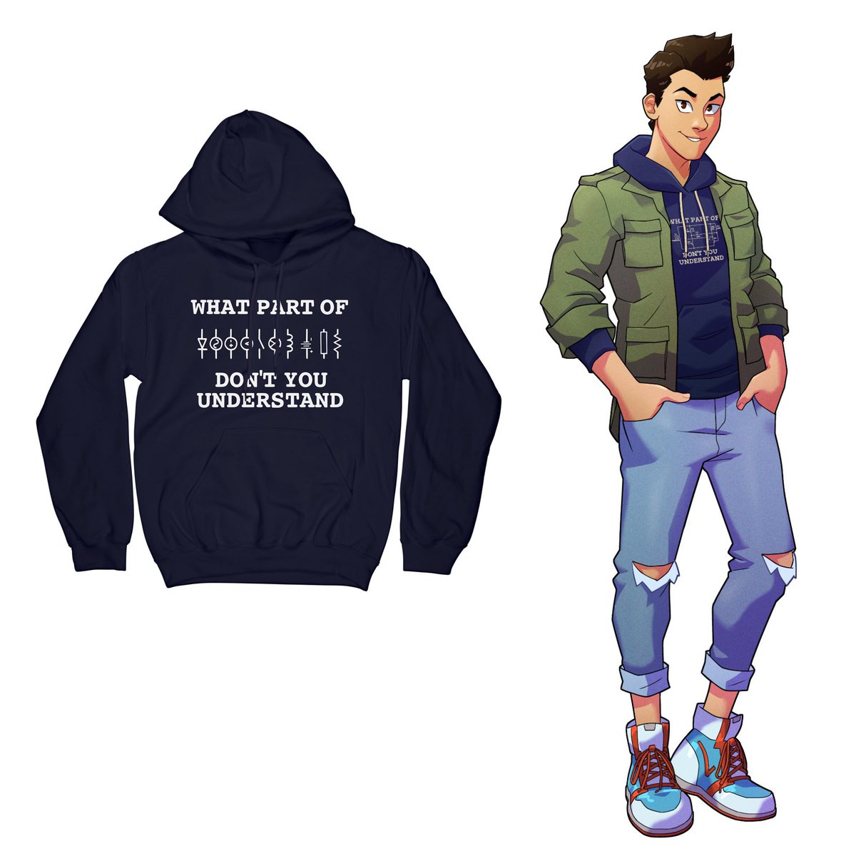 RiftsideAcademy's tweet photo. New Merch Alert! 

We’ve added some mew designs to the store so you can match with your favorite #Riftside characters! Also all gym clothes are 10% off until tomorrow! 

🛒: https://t.co/4K5pJwqP4f https://t.co/KMf81aXs31