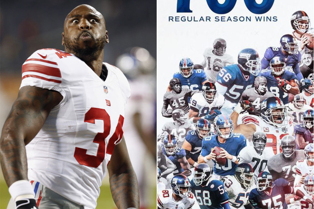 Brandon Jacobs salty about being omitted from Giants all time photo