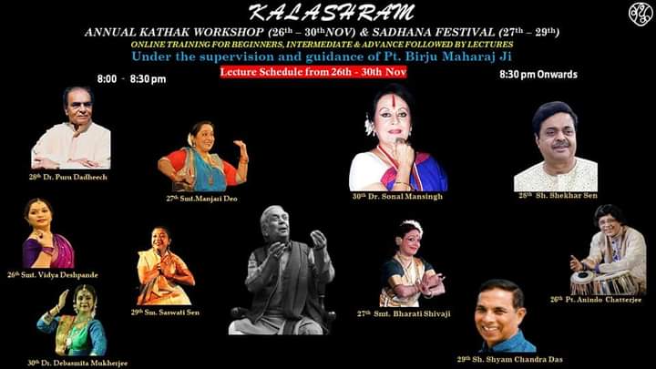 sonal_mansingh's tweet photo. Join me today (30th November, 8.30 PM)
@MinOfCultureGoI @sangeetnatak #kalashram
#arts #Dance #workshop https://t.co/KnJCSXrbck