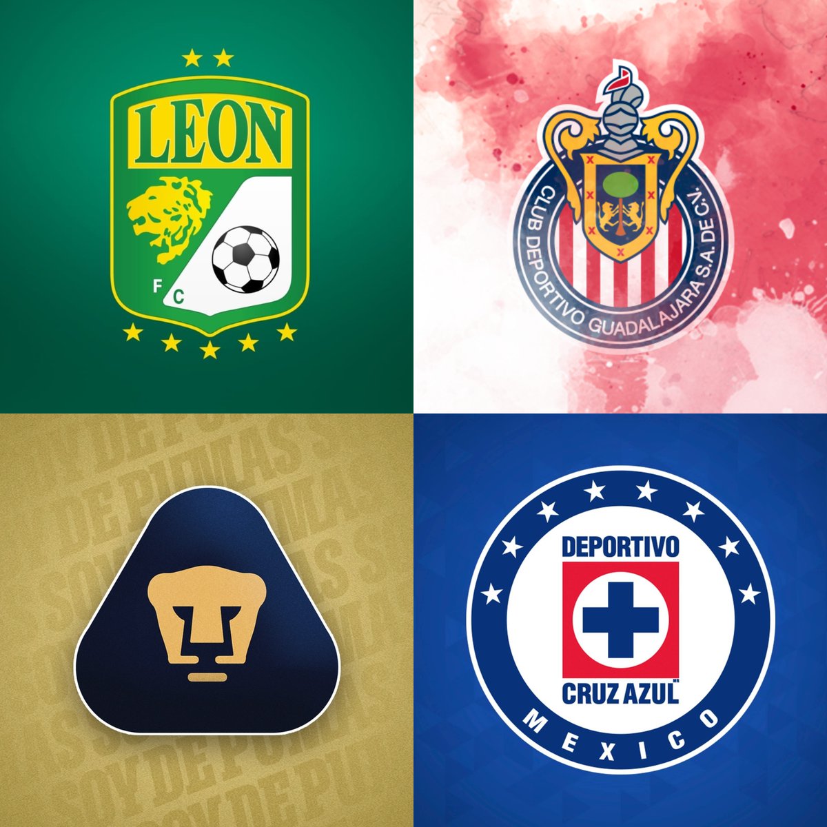 Invictos On Twitter Listas Las Semifinales Del Torneo Guard1anes 2020 Leon Vs Chivas Pumas Unam Vs Cruz Azul La Lucha Por El Titulo Https T Co S7hxgfd19m