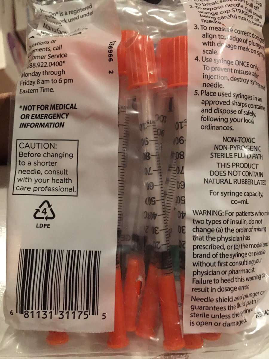 alexagomez2000's tweet image. En donación , jeringas de insulina. Requisitos : Presentar informe médico y cédula del paciente . Gracias por sus RT’S