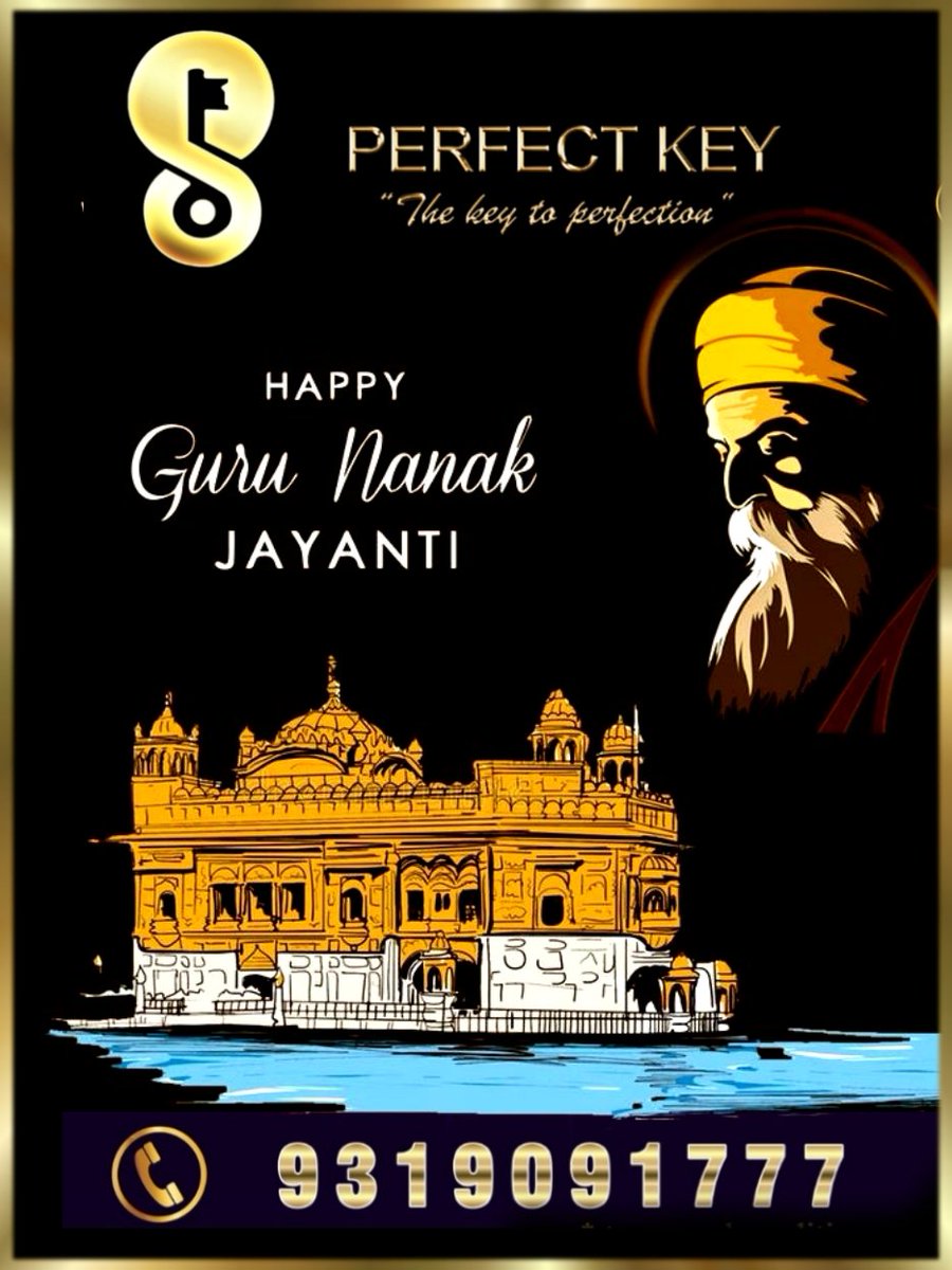 Perfectkey4u's tweet photo. #perfectkeysolution Wishing you Happy Gurunanak Jayanti https://t.co/D96od4E9aE