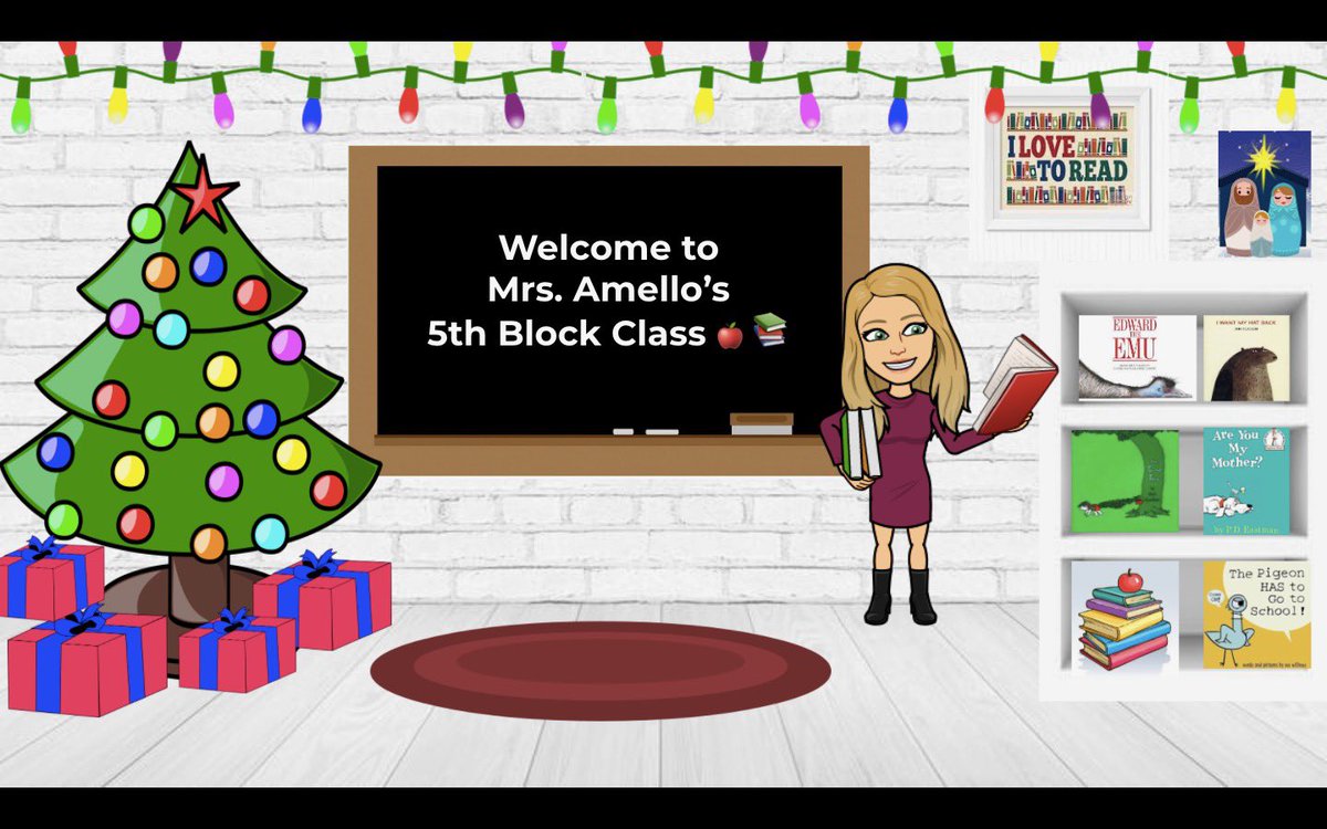 MissAmello's tweet photo. For our last lesson, we reviewed the concepts which were previously taught to ensure she is confident performing these tasks without me present. In addition to that, as we are entering the Holiday season together we updated her header of her Google Classroom! https://t.co/hlSOUmibVO