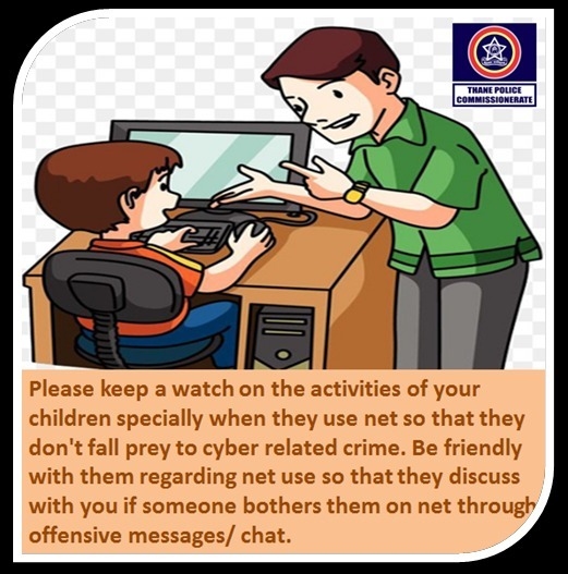 ThaneCityPolice's tweet photo. आपल्या मुलांशी मैत्रीचे नाते ठेवा. त्यांच्या इंटरनेटच्या वापराबाबत  सजग रहा. त्यांचे मित्र व्हा जेणेकरून ते आपल्याशी त्यांना होणाऱ्या त्रासाबाबत खुलेपणाने चर्चा करू शकतील.
#Instaparenting
#ParentingSkills https://t.co/Hlw66TYiRV