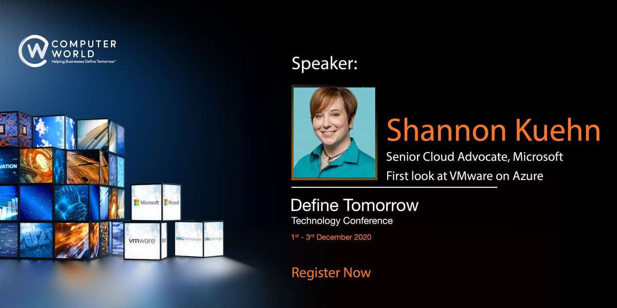 Hey Twitter peeps! On Tuesday, my session about #Azure #VMware #Solution (AVS) will be broadcast live at 1pm GMT (7am Chicago time) on <a href="/CWGroupUK/">CWGroupUK</a>'s event #Define #Tomorrow (live.computerworld.co.uk/talks/first-lo…). Join the chat, hang out, ask questions, &amp; let's end this year on some high note!
