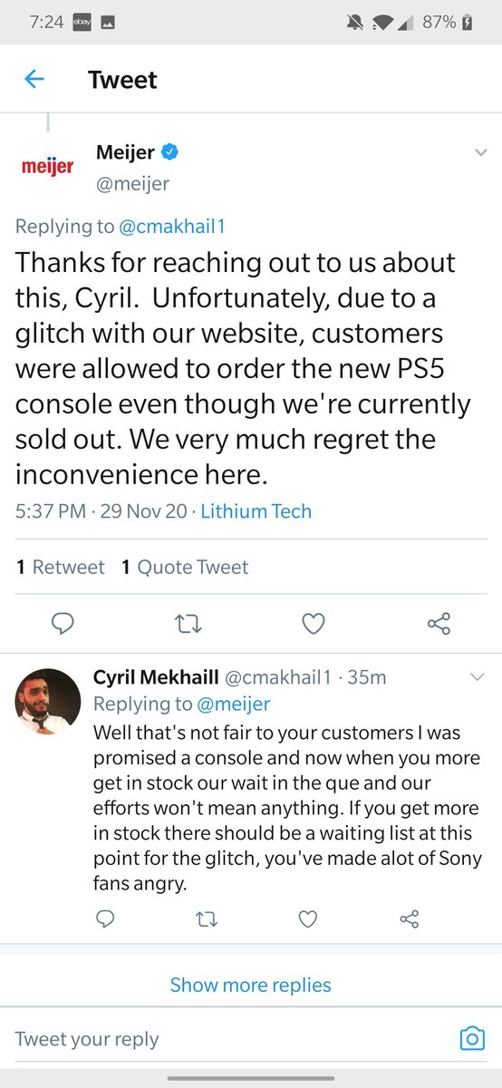 cmakhail1's tweet photo. @BriskTee92 @meijer Were not letting them get away with this. We need to pressure them to make a waiting list for P.R nightmare. https://t.co/cYjkgUxWfF