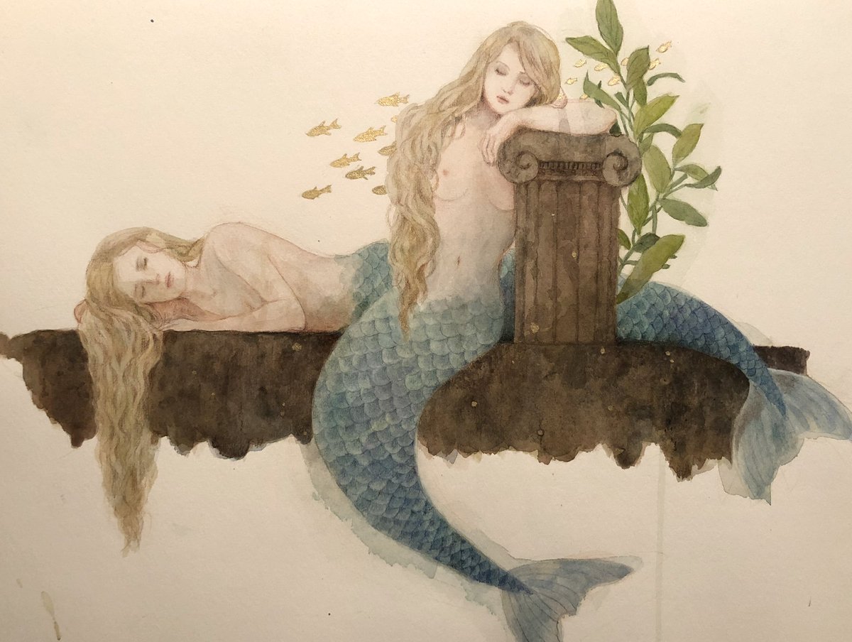 人魚の絵ばかり集めてみた。 人魚が人間と関わる話は悲しい話ばかり