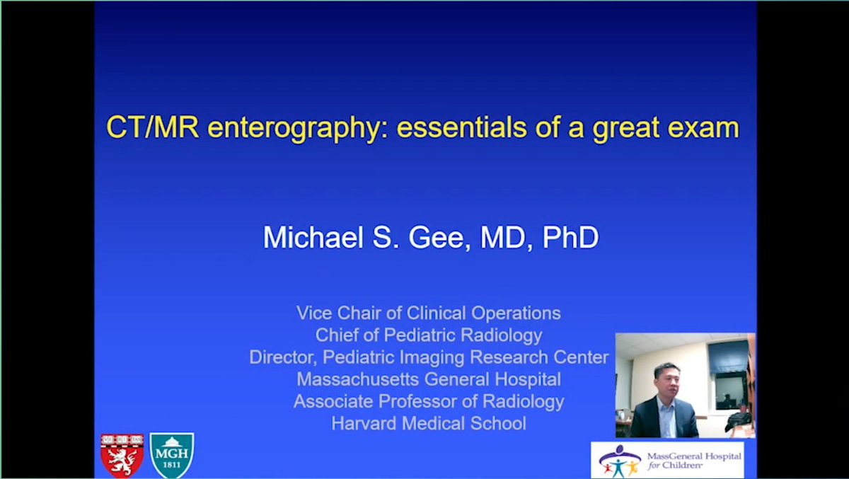 Proud to be part of this Crohn's Disease imaging session with Buddy Guglielmo and Jonathan Dillman. #RSNA20 #MGHRSNA  rsna2020.rsna.org/live-stream/15…