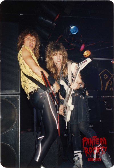 STthomas365's tweet photo. What a killer picture of Rex and Terry. Rex looking like a total badass here. True Pantera at their best! https://t.co/uFxxrzQsc0