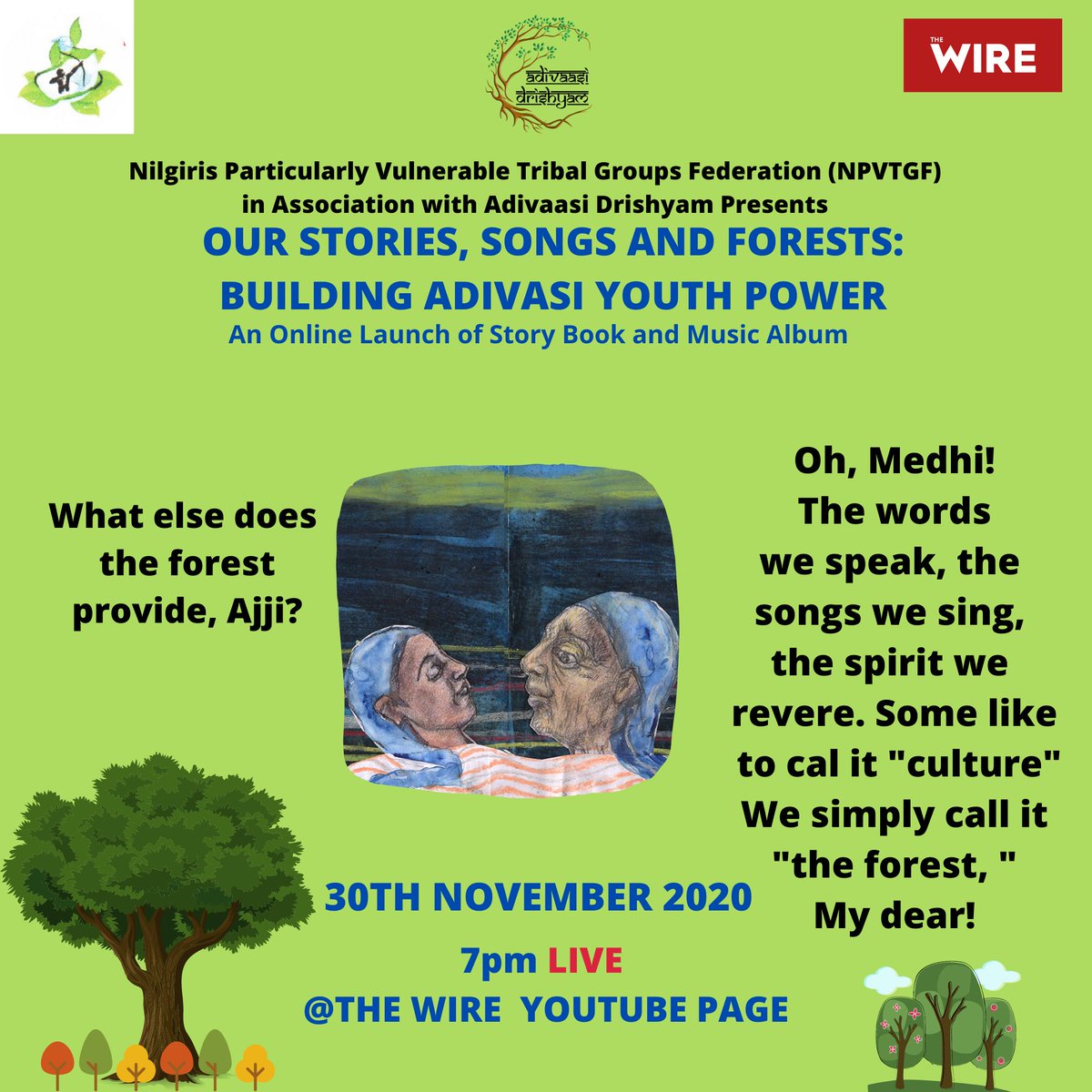 SUPER EXCITED: Friend here is another glimpse of the conversation in the book. Do join us for the Book and Music video Launch Live. @AkashPoyam <a href="/NiranjanKujur/">Niranjan Kumar Kujur</a> <a href="/svaradarajan/">Siddharth</a> <a href="/ForestRightsAct/">Forest Rights</a> <a href="/ForestPeoplesP/">Forest Peoples Programme</a> <a href="/YouthKiAwaaz/">Youth Ki Awaaz</a> <a href="/IndigenousYout1/">Indigenous Youth Council Of India</a> <a href="/ipmsdl_/">Int'l Indigenous Peoples Movement</a> <a href="/GlobalLF/">Global Landscapes Forum (GLF)</a> <a href="/HemantSorenJMM/">Hemant Soren</a>