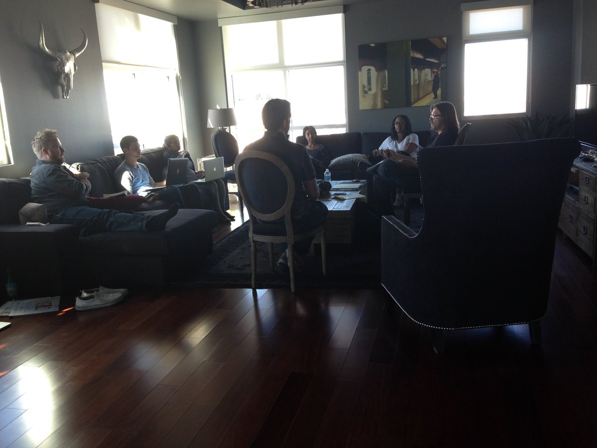 WritingDowntown's tweet photo. Shots from @theblcklst Lab in DTLV at The Ogden in 2014, hosted by Tony Hsieh, featuring @briankoppelman among others. https://t.co/uxURe690RC