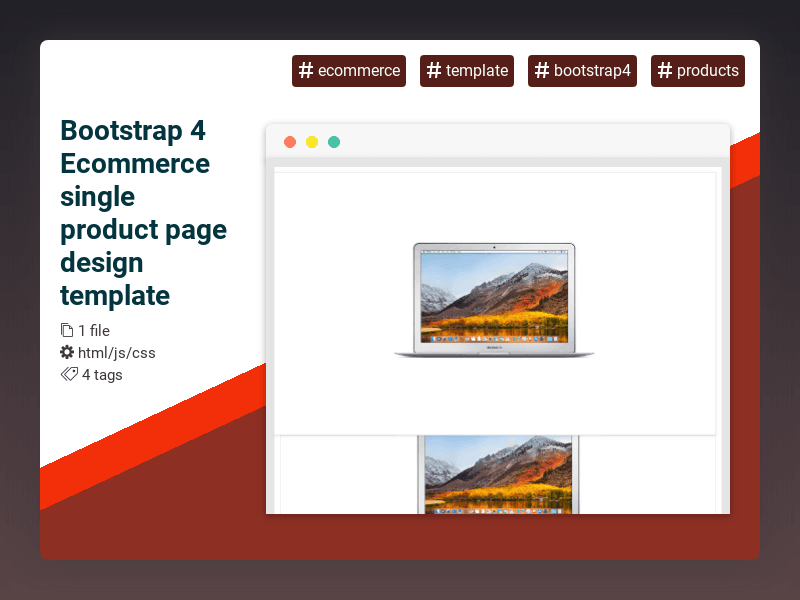 CodeRatings's tweet image. Bootstrap 4 Ecommerce single product page design template #ecommerce #template #bootstrap4 #products #coderatings coderatings.io/snippet/741