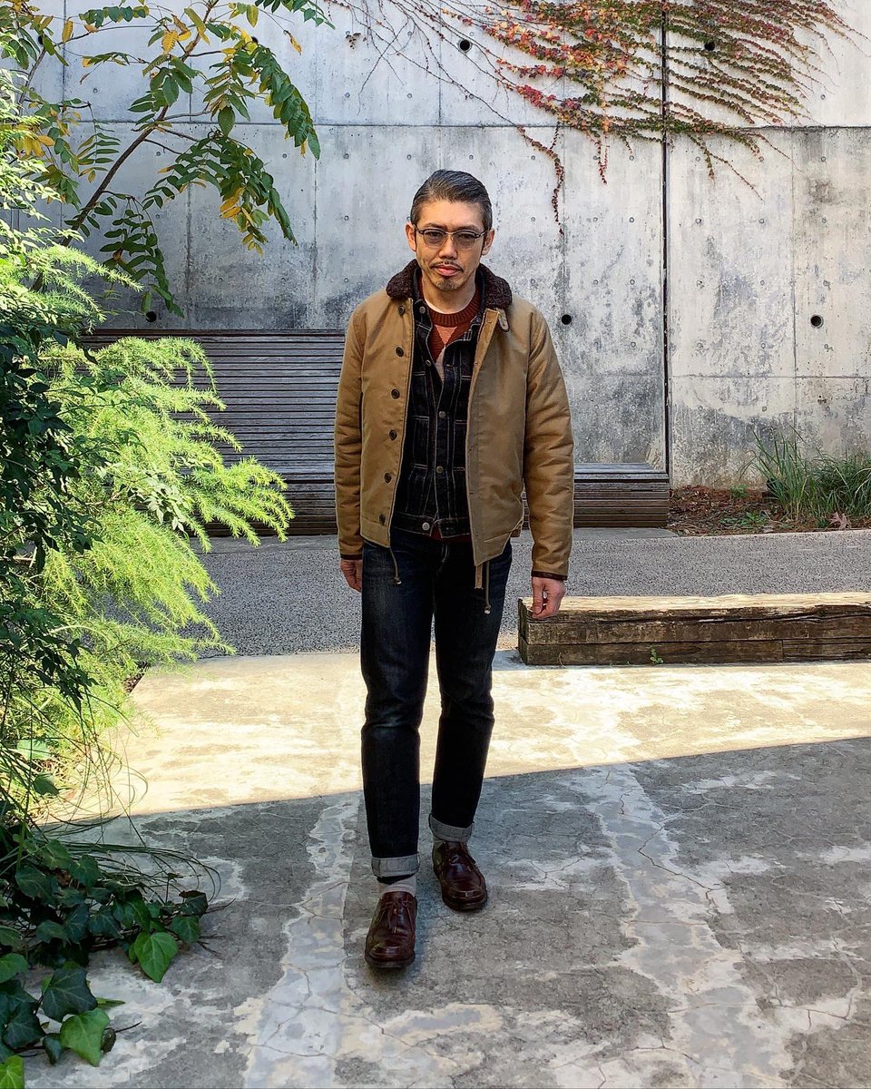 Twitter 上的 Dry Bones Tokyo Store デッキジャケットに デニムジャケット ニットを重ね着 防寒対策万全 デッキジャケット N1 Denimjacket Jeans Denimsetup T Co Gdycrqxsy8 Twitter