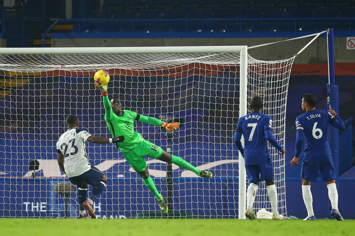 premierleague's tweet photo. ⛔ @ChelseaFC’s Edouard Mendy has kept more clean sheets than any other goalkeeper in the #PL this season, totting up 5 in his first 6 matches in the competition

#CHETOT https://t.co/3ZJuMvo8as