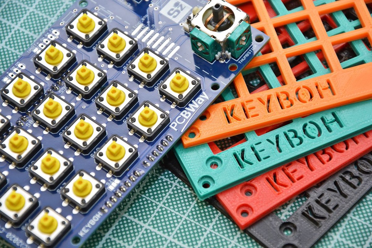 PCBWayOfficial's tweet image. #SharedProject
KeyBoh is an Arduino Leonardo shield having 20 buttons, one analog thumbstick (+button) and one rotary encoder (+button), so you&apos;ve a total of 22 buttons, a joystick and an encoder. Contributed by @settorezero
✅Learn more: bit.ly/39raaoB
.
.
#Arduino