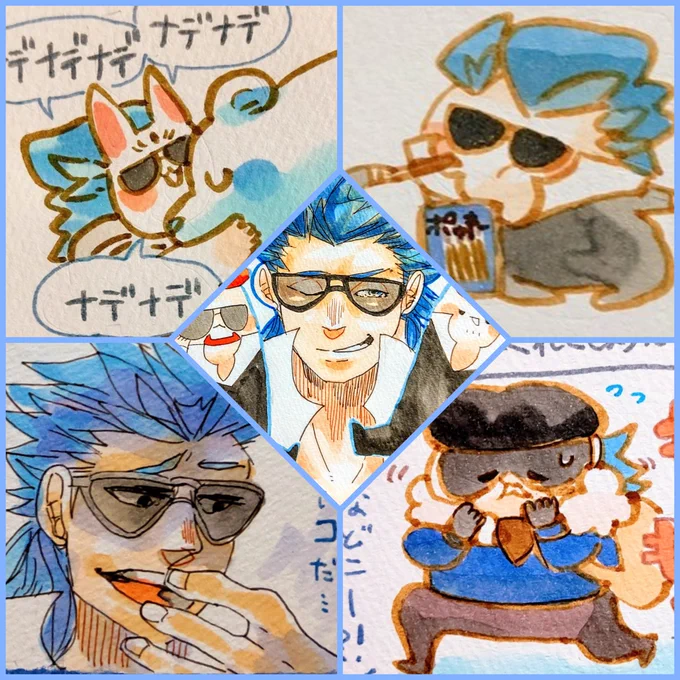 今月は先月より沢山お絵描き楽しみました 