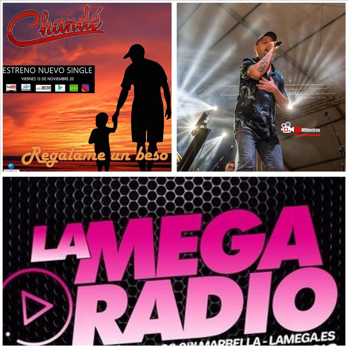 ¡No te pierdas a <a href="/Chandeautor/">chande</a> hoy a las 10.30h en #lamegaradio !
#regalameunbeso <a href="/timmyropero/">Timmy Ropero</a> <a href="/groupoceanmusic/">Ocean music ®</a>