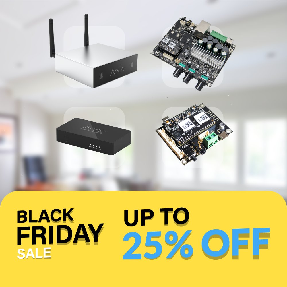 Arylic is running their Black Friday deals until 1 December 2020. Get some good discounts here: arylic.com/?aff=9