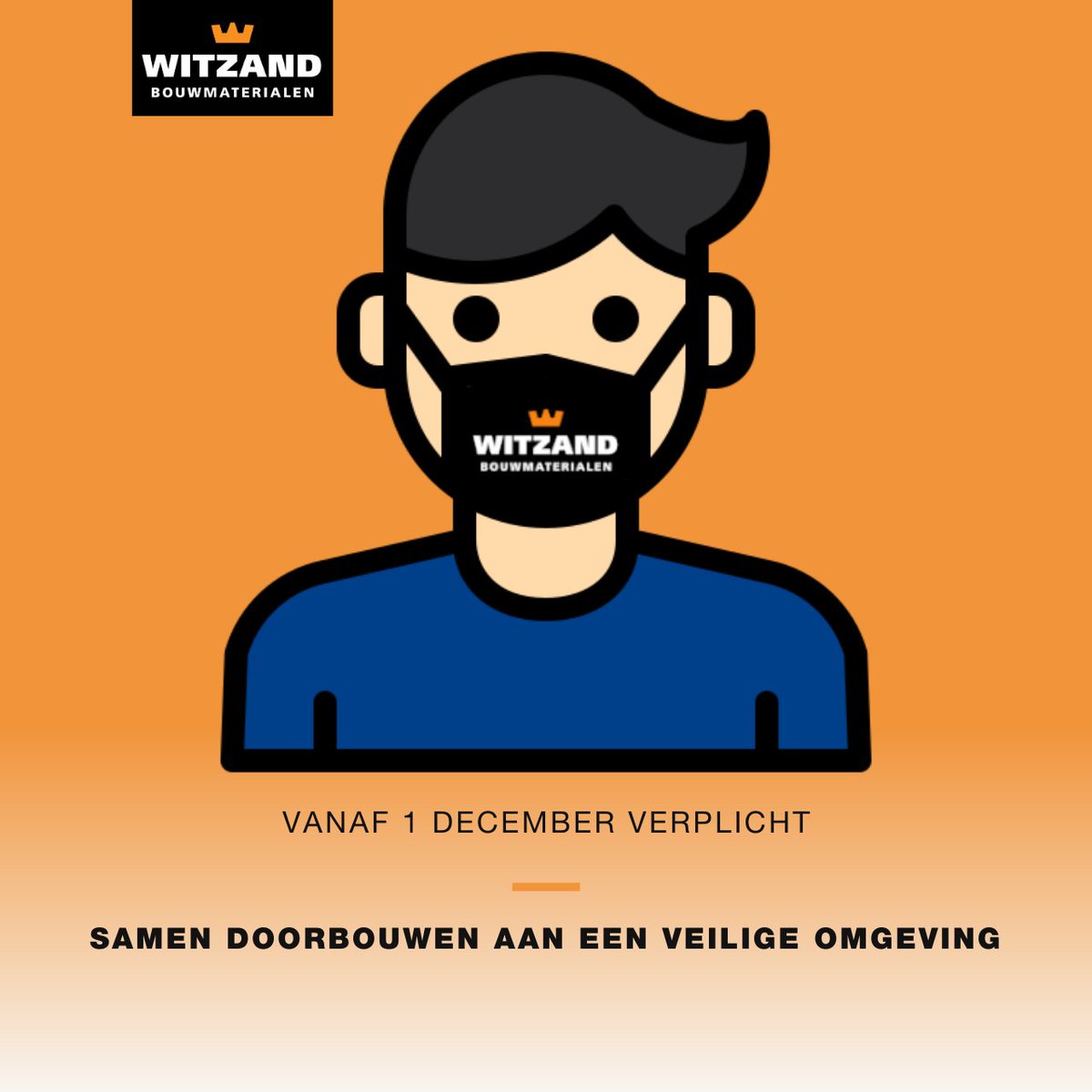 ‼️Mondkapjesplicht‼️

Als klant blijven we u verwelkomen bij Witzand. Echter behoren onze gebouwen tot publieke ruimtes en is daarom per 1 december het dragen van een mondkapje verplicht.

We zien u nog altijd even graag in een van onze vestigingen!