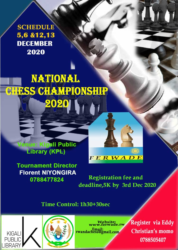 Rwanda Chess Federation on X: Here we go  The Inter Schools #Chess  Tournament is organized in partnership with the @ambafrancerwa and the  #InstitutFrancaisRwanda Schools may register more than 1 team (of