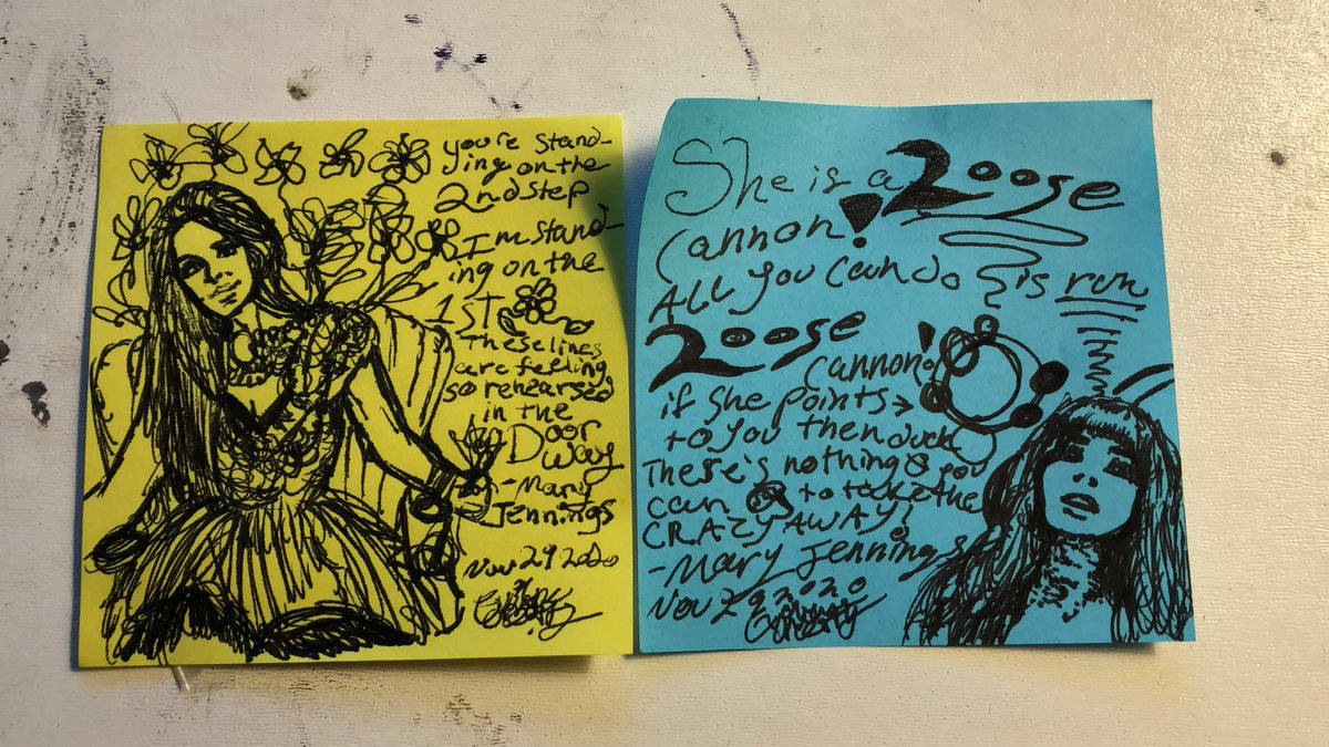 AndBabyMakes5's tweet photo. One of My eldest daughterโs favourite artists is @jenningsmusic. #beautifulsound and #creativecovers you really should check it out.
Hereโs some art she made tonight while listening to your music. #jenningsmusic #inspiredsinceshewasalittlegirl #gottalovethatloop https://t.co/kRxED4VI37