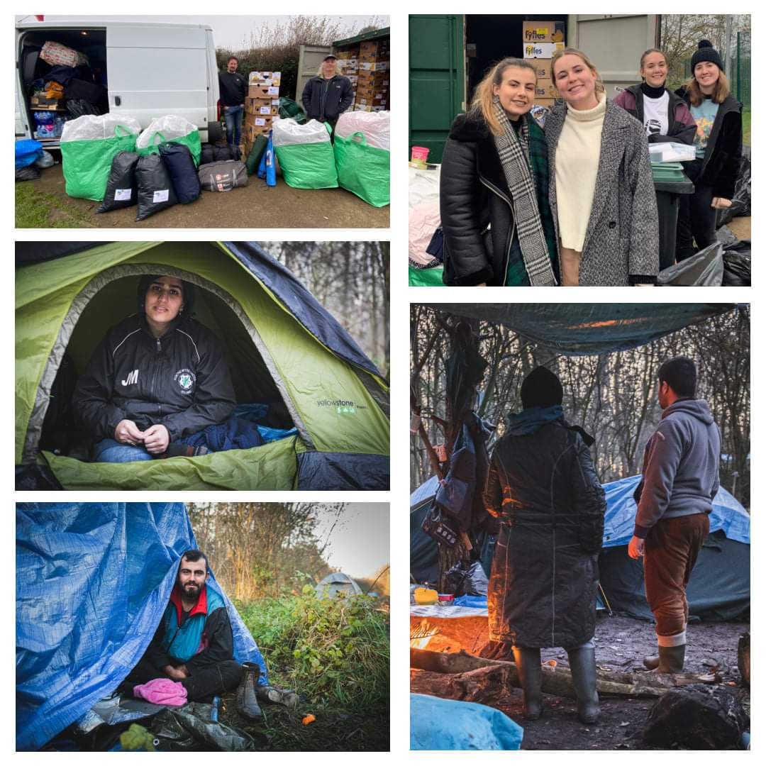 It is all about amazing teamwork. Our very own Angus Clark collected loads of sleeping bags, blankets and winter clothes from <a href="/Together1001/">Together100</a> in #Rickmansworth which will be taken to #Calais and #Dunkik  by <a href="/hopeandaid/">Hope and Aid Direct</a> by the end of this week as temperatures drop going into winter